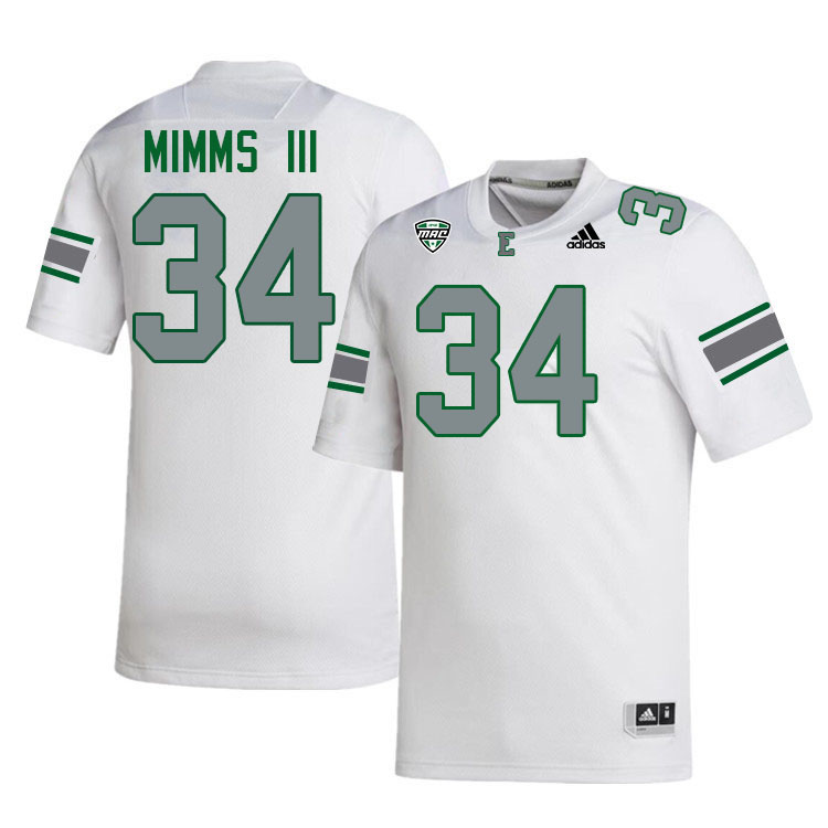 Eastern Michigan Eagles #34 Delbert Mimms III College Football Jerseys Stitched-White